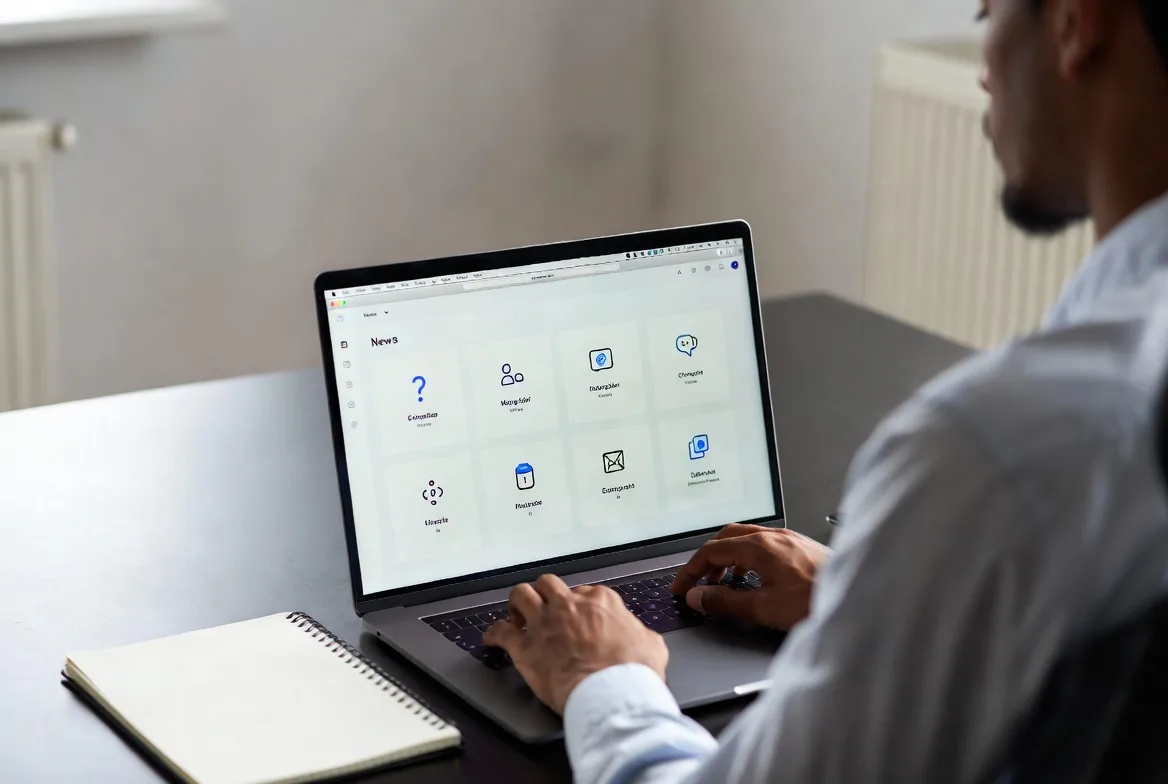 employee adapting to new work system and feeling uncertain