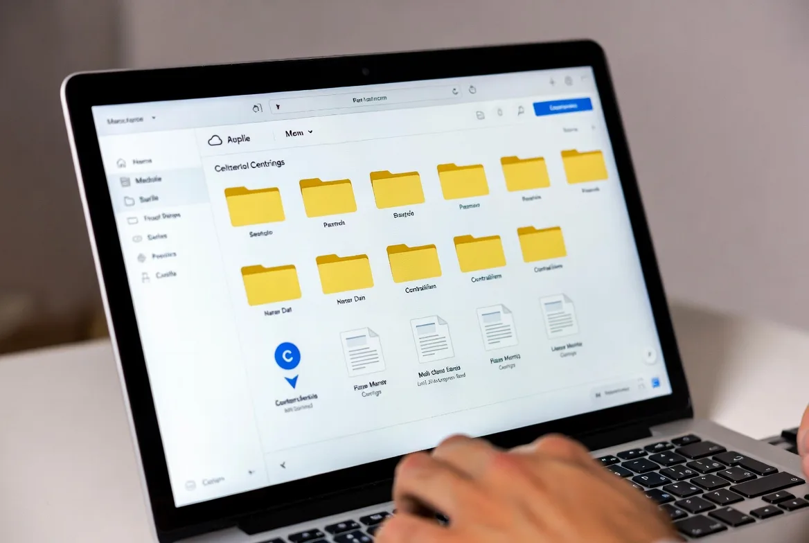 accessing shared files in cloud storage workspace on laptop
