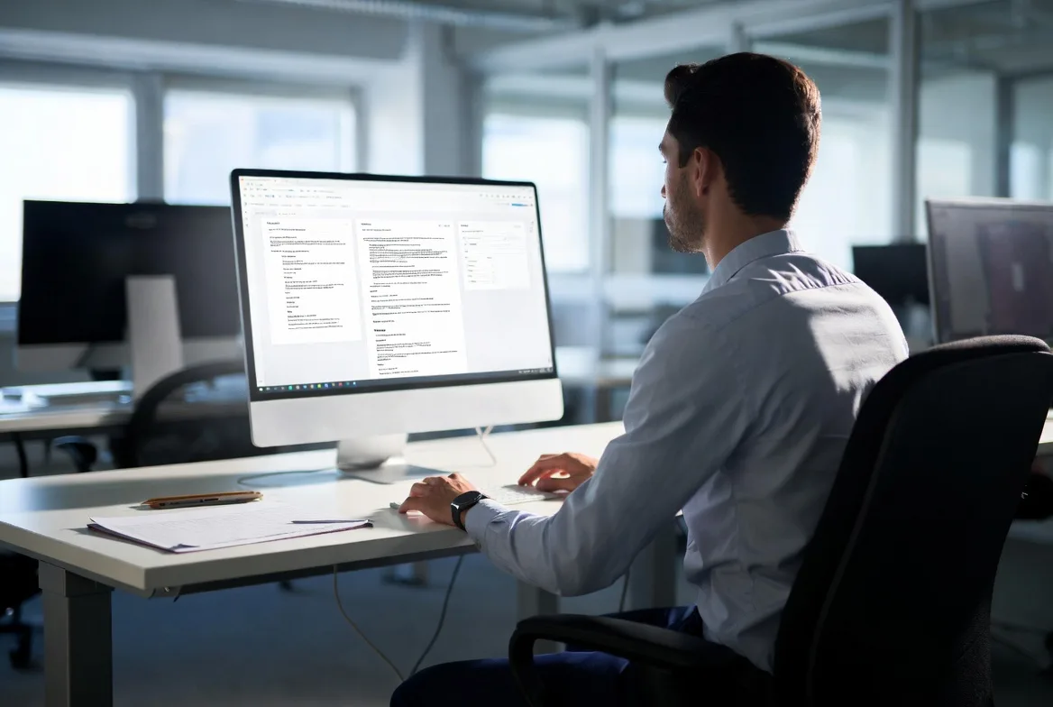 AI processing business documents and extracting data