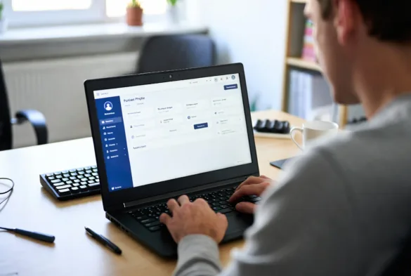 customer using self service portal to solve issue independently