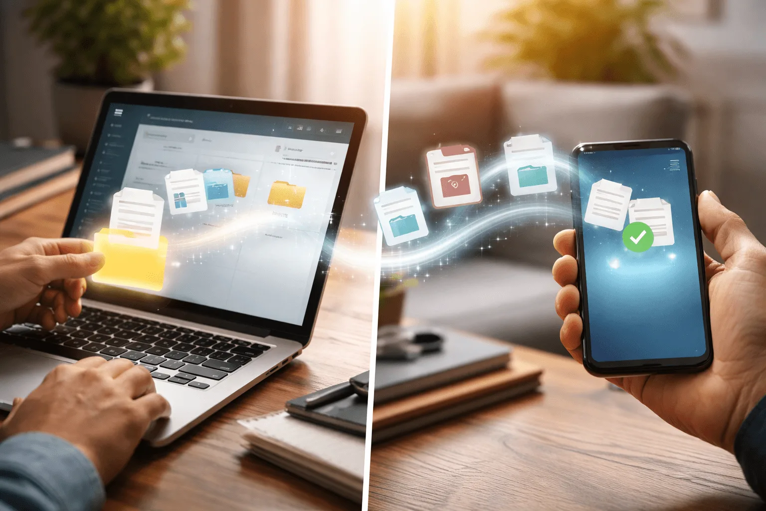 sharing files between users using secure link or transfer