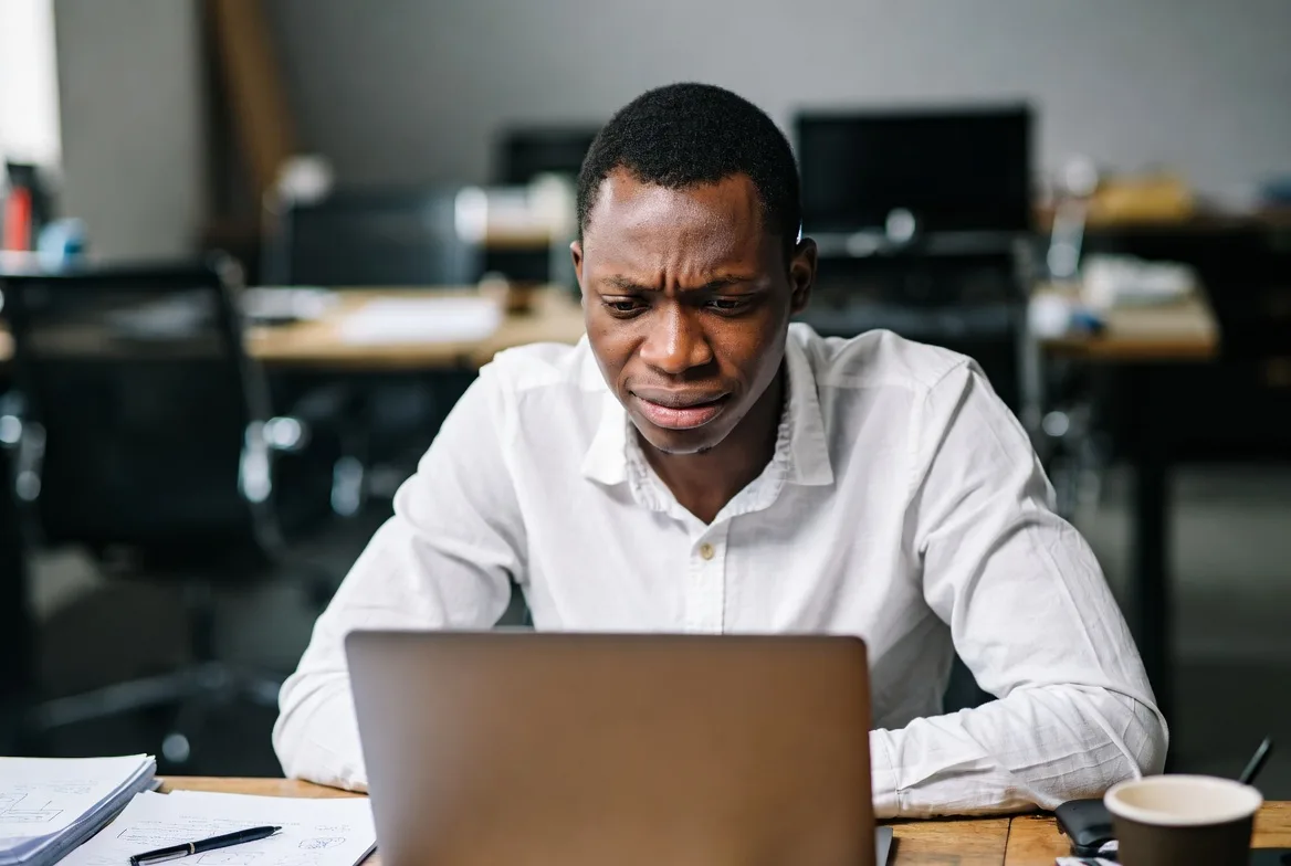 employee feeling uncertain and stressed about workplace change