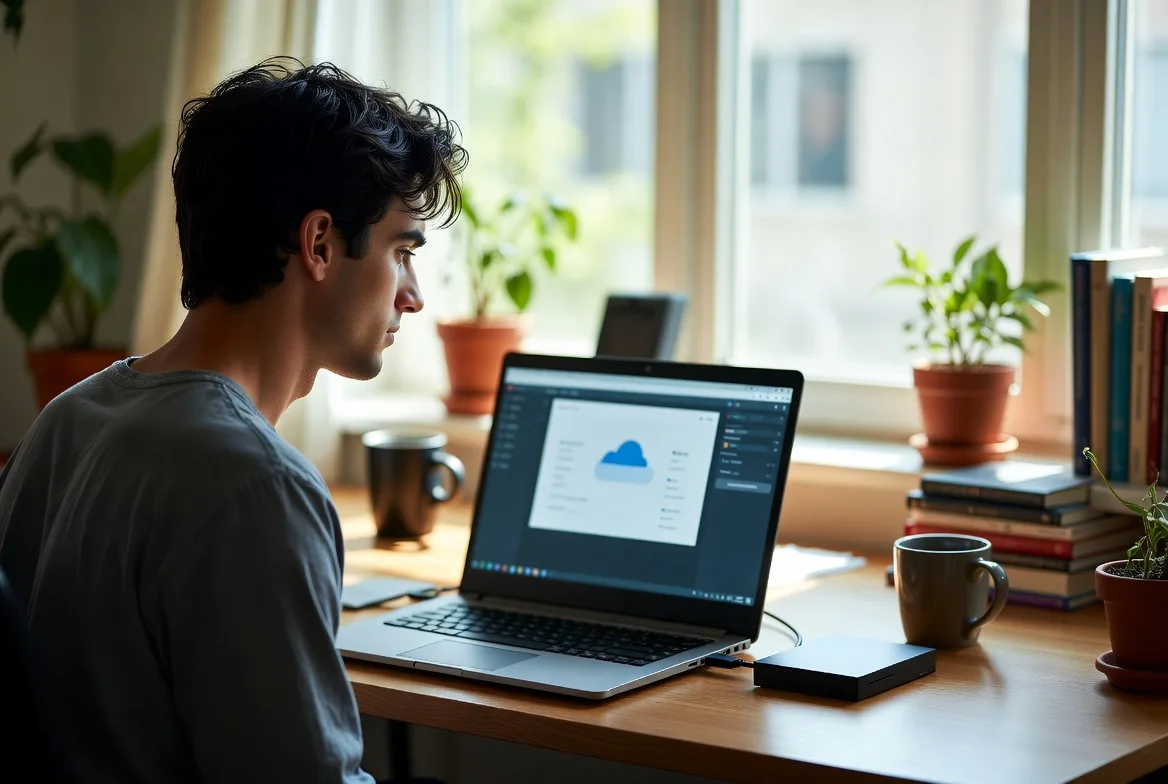 different file backup methods including cloud and external drive