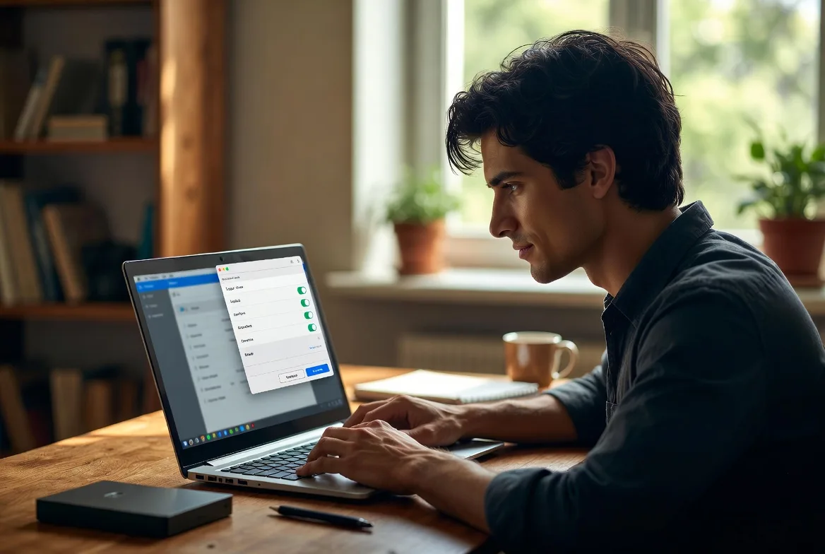 configuring automated backup settings on computer