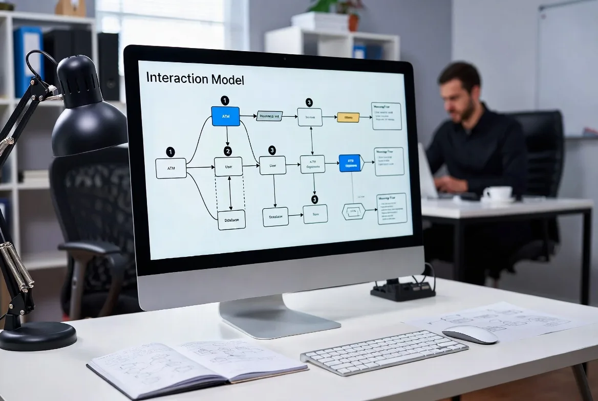 Numbered messages reveal interaction flow