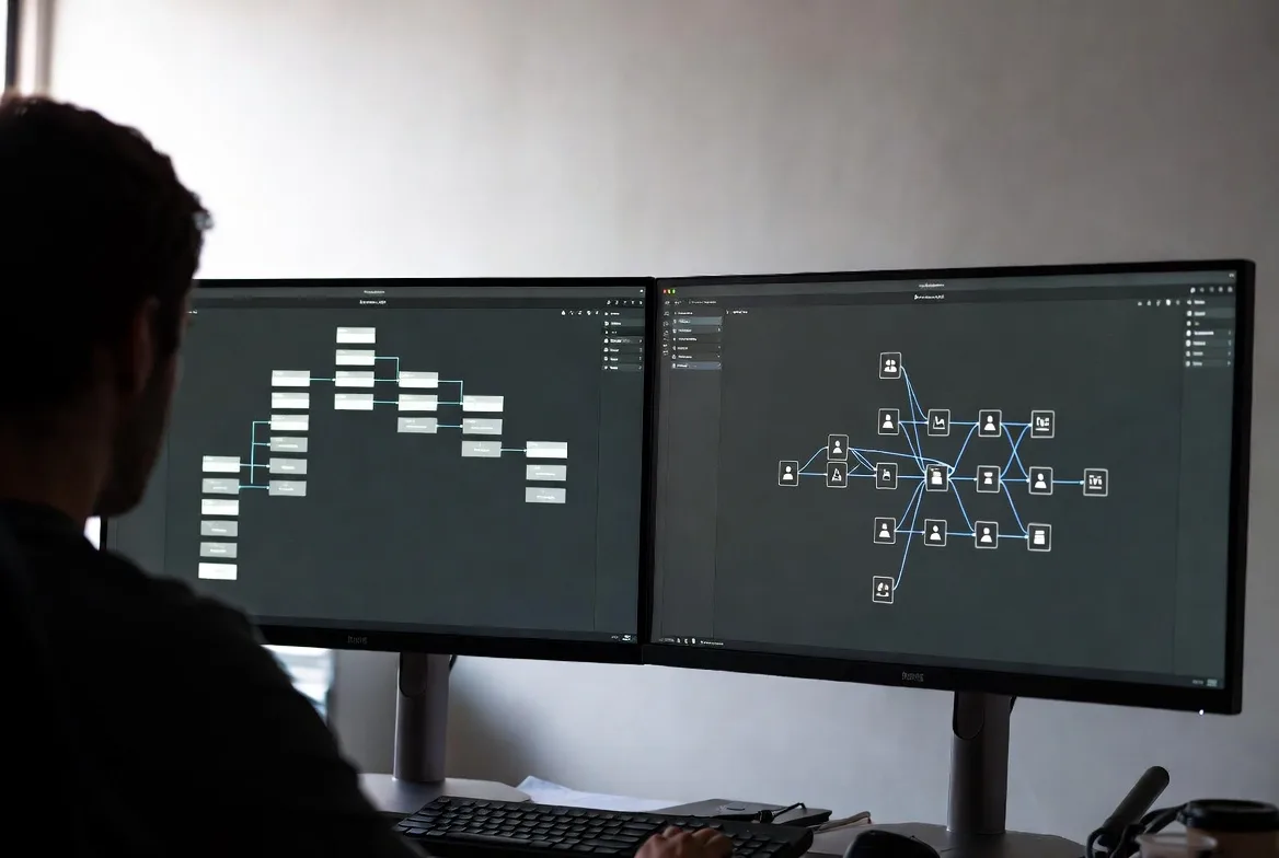 Two diagram styles, two different perspectives